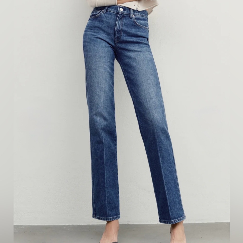 AYR The Legend Straight Leg Jeans Russell Wash 27L Long Inseam